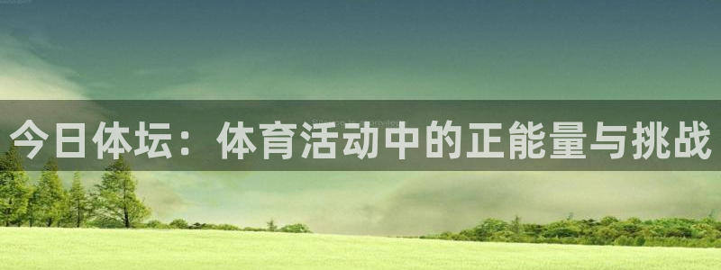 九球体育直播免费直播平台：今日体坛：体育活动中的正能量与挑战