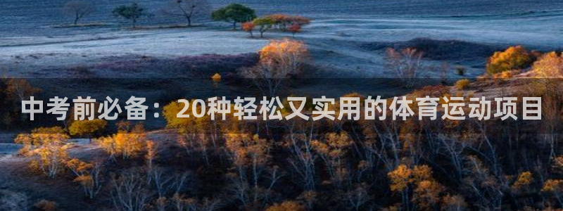 九球体育直播免费观看：中考前必备：20种轻松又实用的体育运动项目